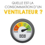 Combien consomme un ventilateur électrique ?
